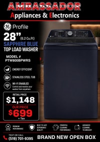 NEW 28” GE Profile Top Load Washer   London Ontario Preview