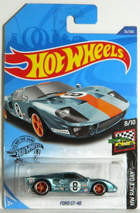 Hot Wheels 1/64 Ford GT-40 STH Diecast