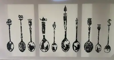 Ikea Canvas Wall Art Spoon Print Dimensions: 22" x 55" Located in Vernon - Middleton Mtn