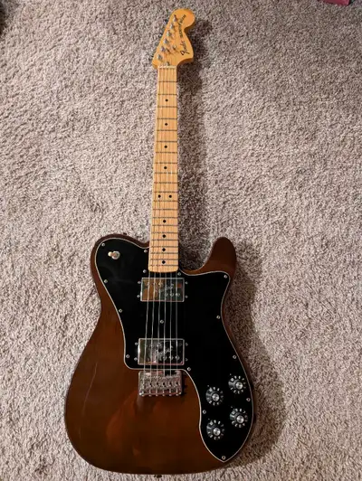 Fender deluxe 72 telecaster with fender padded soft guitar case, View more