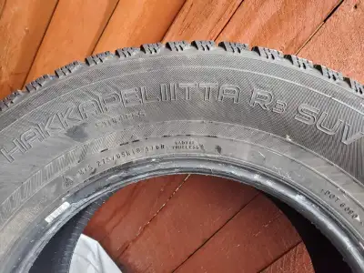 Up for sale a set of 4 winter tires Brand: Nokian Tyres Model: Hakkapelliita R3 SUV Size: 275/65R18...