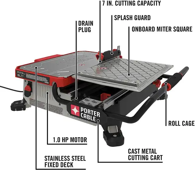 CRAFTSMAN V20 7-in Compact Cordless Wet Tile Saw in Power Tools in Mississauga / Peel Region - Image 5