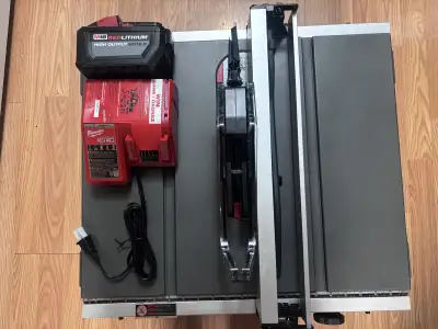 18 Volt Milwaukee Table Saw 8 1/4 ins Table Saw., View more