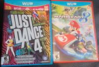 Nintendo Wii U Games (Mario Kart &amp; Just Dance)