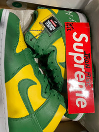 Nike SB Dunk High Supreme Brazil Size 9 DS with Receipt