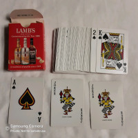Lamb's Rum Red USA Advertising Poker Playing Cards, Millennium