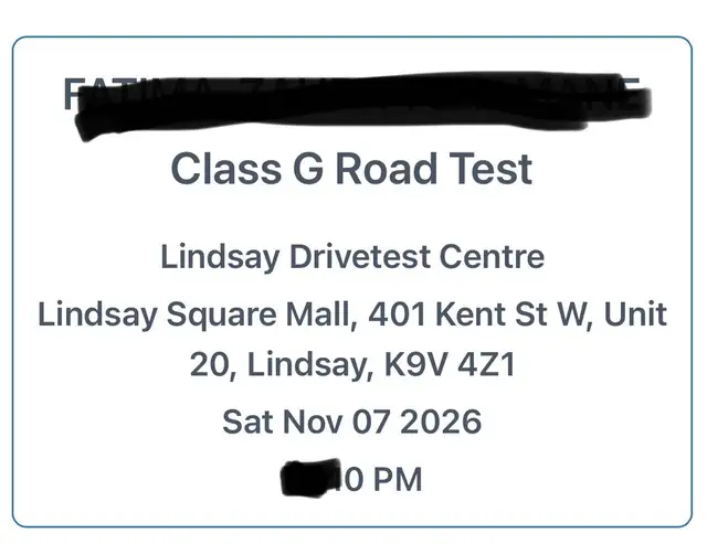 ROAD TEST ASAP,EARLY G-G2 BOOKING, DRIVE CLASSES606389736719011842