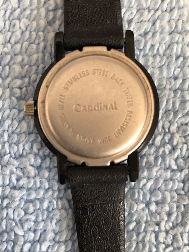 EUC Black Cardinal Watch W/Black Strap Band in Jewellery & Watches in Norfolk County - Image 4