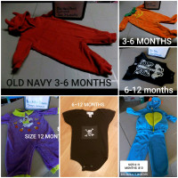 HALLOWEEN COSTUMES- INFANT TO CHILD SIZE 7/8