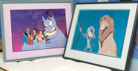 Disney framed animation lithograph prints for child / baby room!