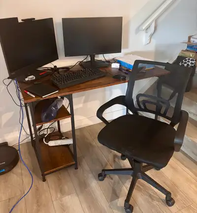 work desk and chair, View more