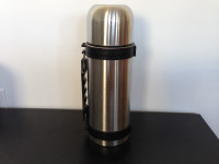Large Coffee Thermos Stainless Steel Bottle Carry Handle stable