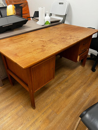 Antique teak desk- great condition! 