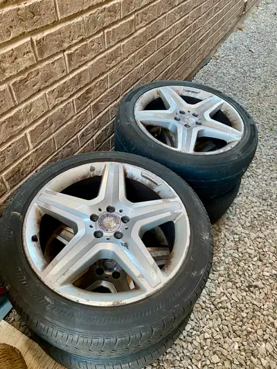 Original Mercedes AMG 20-inch Rims with Tires 225/45/R20 Perfect for Winter Tire 4 Rims & 4 Tires $8...