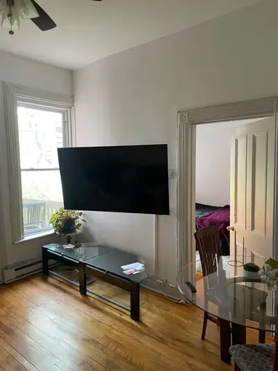 Subletting my furnished private room in a bright, luminous downtown Montreal apartment from March to...