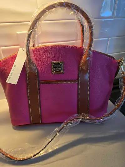 New Tags Fuschia Dooney Bourke Satchel , View more