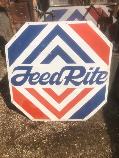 Vintage Feed-Rite Advertising Sign, View more