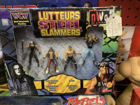 1999 Steel Slammers Mini Figures WCW WWE WCW Booth 276 