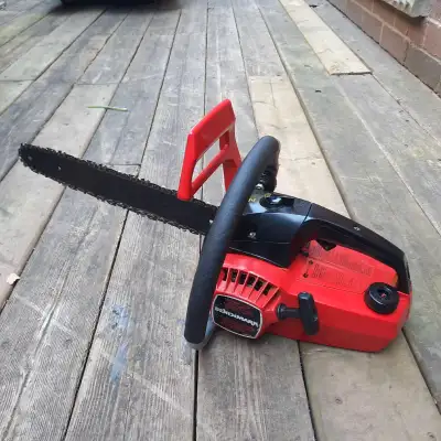 Chainsaw, Benchmark BM33 14" - Starts and Runs Well 33cc, Freshly tuned up and sharpened, ready to c...