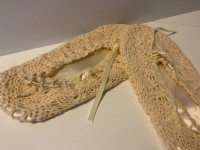 SLIPPERS—hand-crocheted