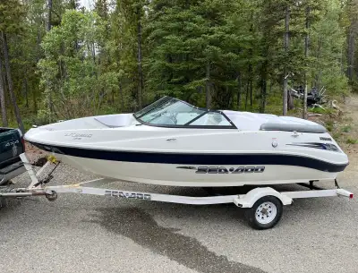 Nice clean 18.5’ Jet boat. Mercury V6 200hp. Pump and impeller in great shape. Seats 8 or more. All...