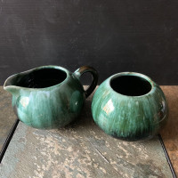 Blue Mountain Pottery Cream and Sugar Pair