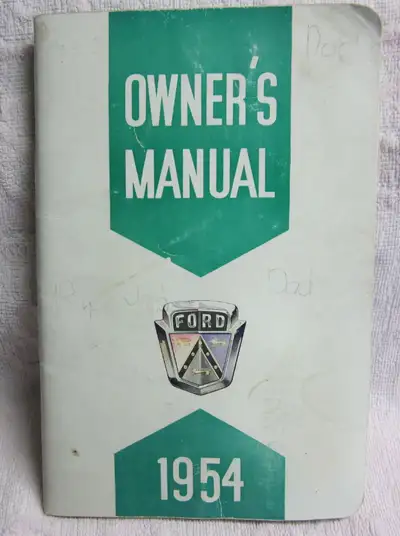 Vintage Ford 1954 owner manual automotive, View more