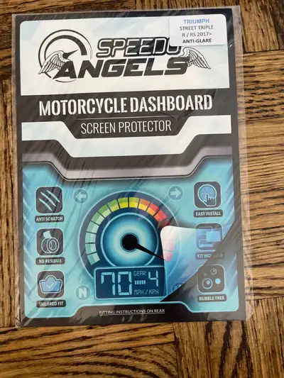 Speedo Angels Screen Protector (Fits 2017-2020 Street and Speed Triple Models) Triumph titanium disc...