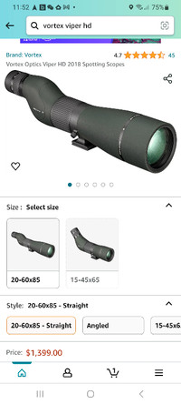 Viper HD 20-60×85 sporting scopes