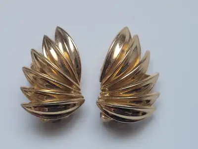 Vintage Signed Grosse Clip-On Earrings, View more