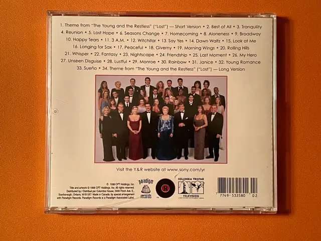 The Young and the Restless Soundtrack | CDs, DVDs & Blu-ray | City of ...