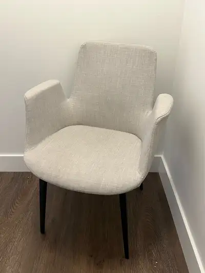 linen upholstered armchair, View more