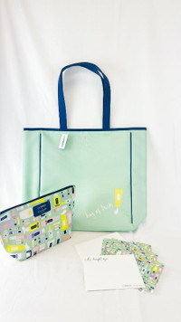 Kate Spade TOTE, Bag of Tricks by Clinique & Make Up Case
