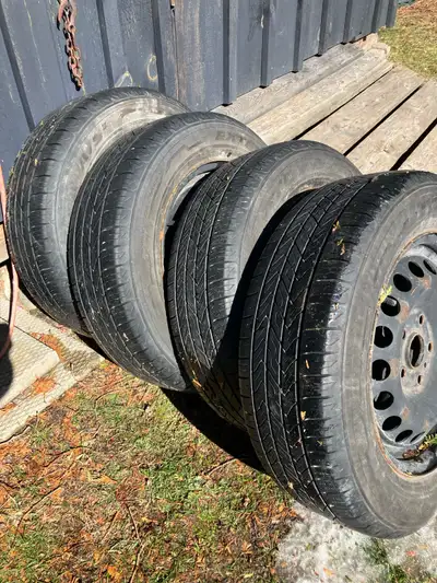 195-65-15 tires and rims. Off 2017 Jetta. Lots of tread left. Bolt pattern 5 x112. $200 OBO. Pick up...