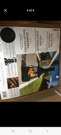 Brand new in box Outdoor Cooking Fireplace With Cooking grill