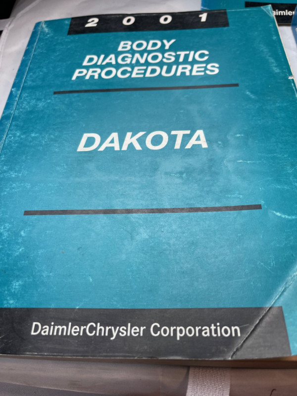 2001 DODGE DAKOTA 3 BOOK SET FACTORY DIAGNOSTIC PROCEDURE #W1364 in Textbooks in Edmonton - Image 2