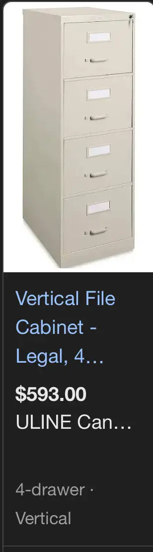 filing cabinet 4 drawers in Bookcases & Shelving Units in St. Albert - Image 4