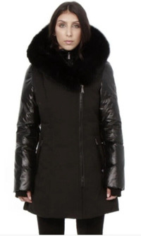 Brand new with tag Silicy black jacket with silver fur size xs