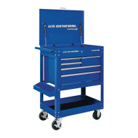 Us General 30 Inch 5 Drawer Mechanics Tool Cart Blue New In Box