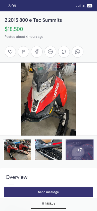 Very nice shape Indoor stored always Added center bar. Handle bar guards. 2 stroke.