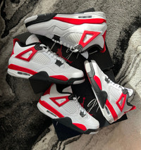 Nike Air Jordan 4 Red Cement Size 10, 12 Men’s, 5.5Y, 6Y, 6.5Y