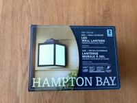Brand new Hampton Bay Zoe exterior wall lights 2 pack