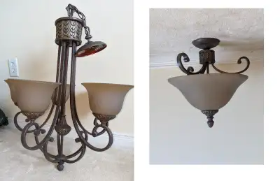 Chandelier With Matching Light Fixture, View more