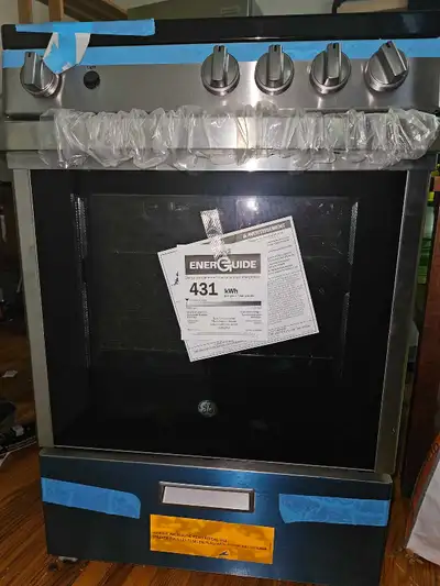 LG stainless steel 24" electric range, View more