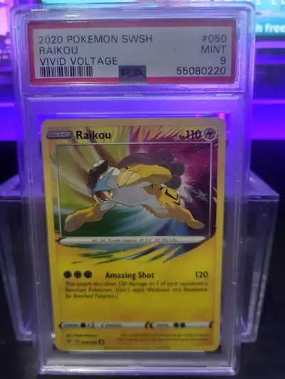 PSA 9 Raikou Amazing Rare Pokemon Card, View more