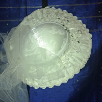 Vintage Lace Wedding Hat - Victorian Style