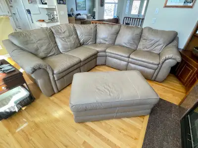 Phenomenal Price!!!!!La-z-boy leather sectional sofa, View more