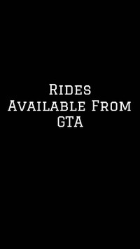 Rides Available from GTA