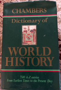 World History Chambers Dictionary of World History