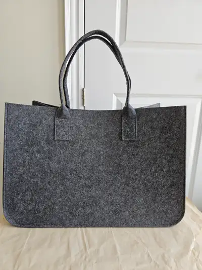 Huge Shopping bag with Handles, Grey, 13.5”Hx10.5”Dx20.5"W, View more